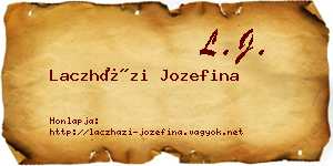Laczházi Jozefina névjegykártya